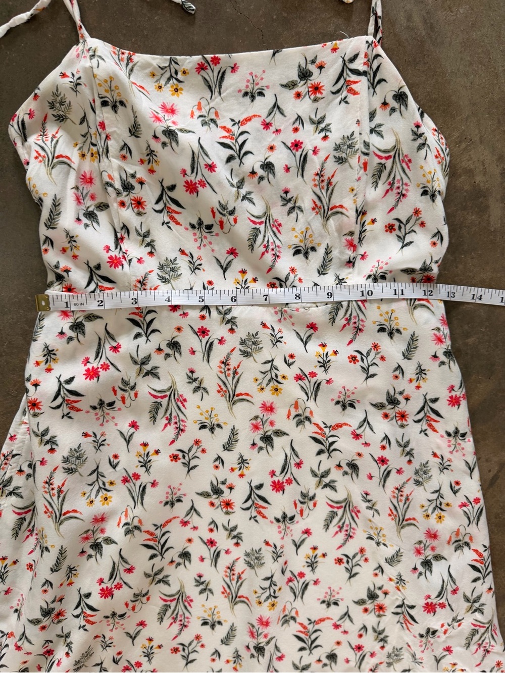 Old Navy Floral Tie Shoulder Sundress Small Petite Cottagecore Mini Dress - Picture 6 of 12